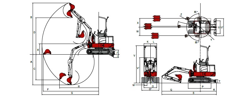 Minibagger 1,3 to Hybrid mieten bei MIETPARTNER